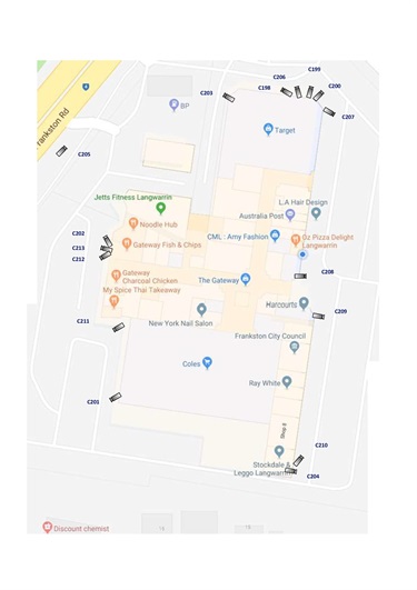 Langwarrin CCTV Locations - Gateway Shopping Centre