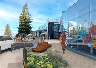 Frankston Arts Centre Forecourt Redevelopment Perspective 2