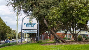 McClelland Reserve Sign