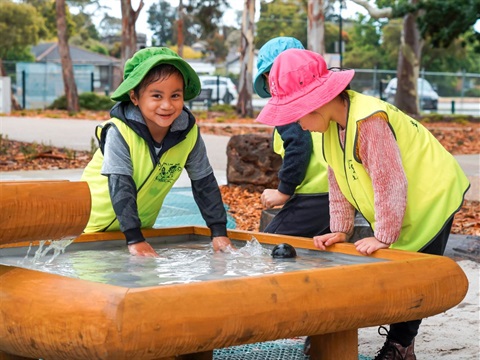 Kids playing in park