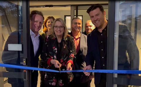 Monterey Reserve Soccer Pavilion ribbon cutting